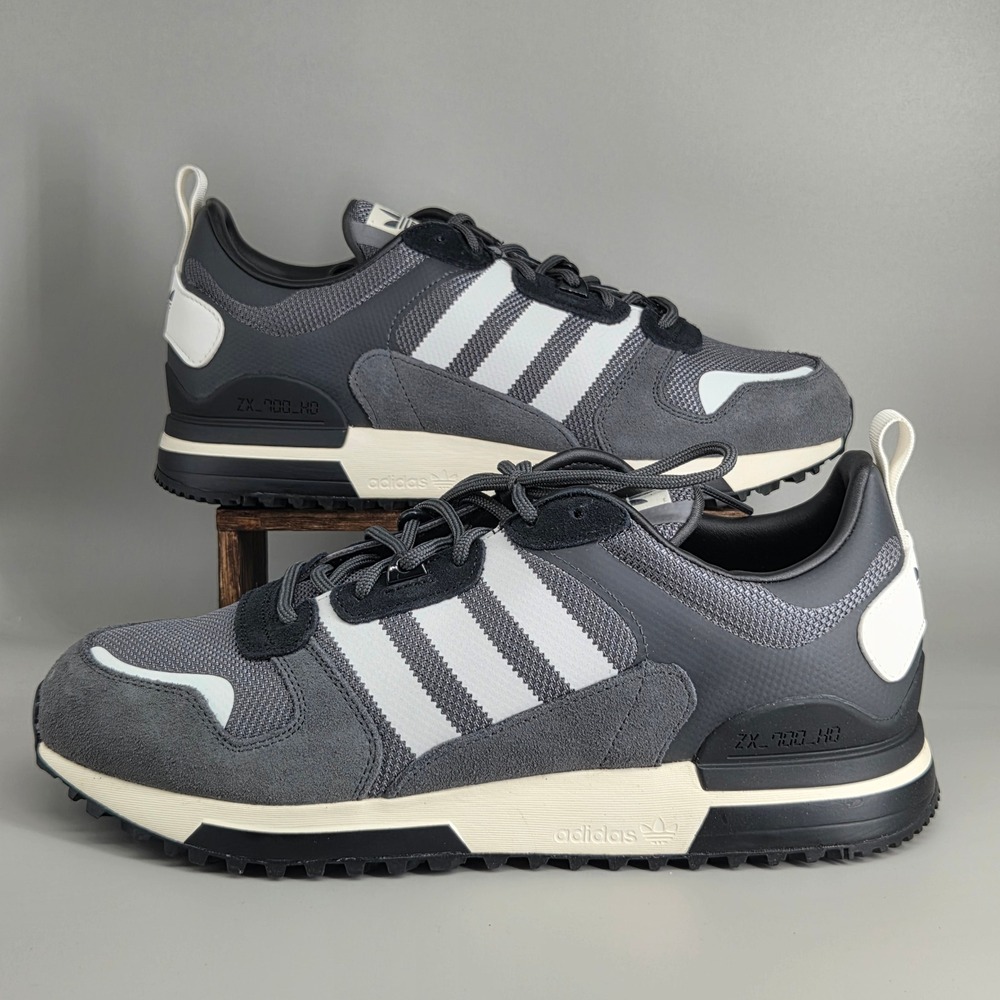 Adidas ZX 700 HD Sneakers Mens 11.5 Grey White Retro Running Athletic H01851